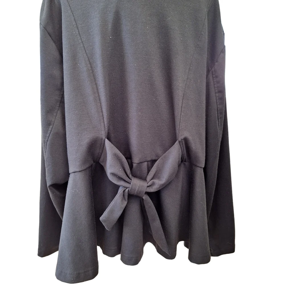 Torrid Disney Collection Minnie Mouse Black Peplum Moto Knit Jacket Plus Sz5 5X - Picture 8 of 11